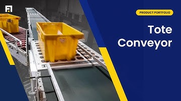 High-Speed Tote Conveyor System by Falcon Autotech