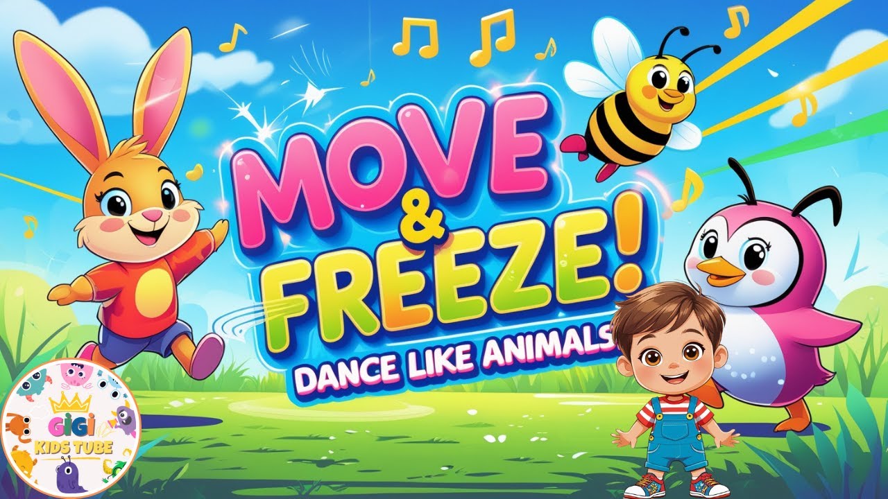 Move and Freeze Dance for Kindergarten | Brain Break for Kids - YouTube