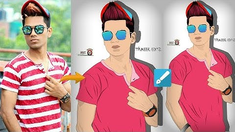 Vector artwork cartoon image editing in mobile || INFINITE DESIGN TUTORIAL || VECTOR ART in design