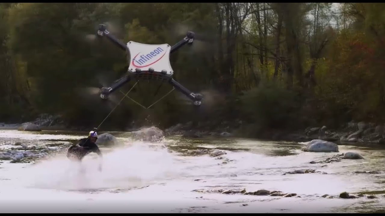 Wakeskating by Drone YouTube