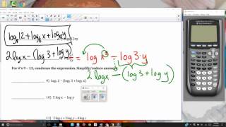 logarithm test review PART 1