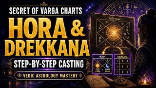 Secret of Varga Charts | Step-by-Step Hora &amp; Drekkana Casting | Vedic Astrology Mastery