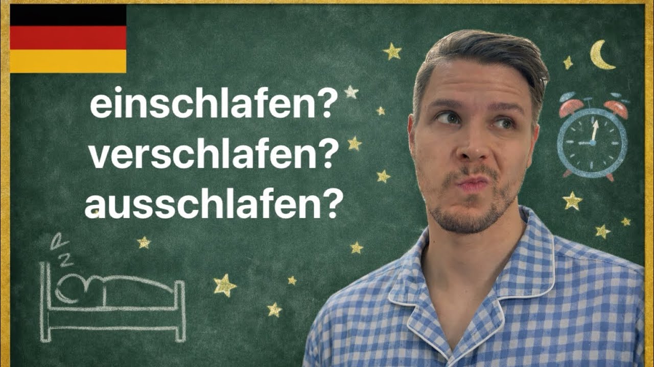 Nie POMYL tych CZASOWNIKÓW o spaniu! | Niemiecki w praktyce