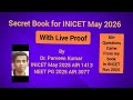 Secret Book Revealed for INICET May 2026 and NEET PG 2026