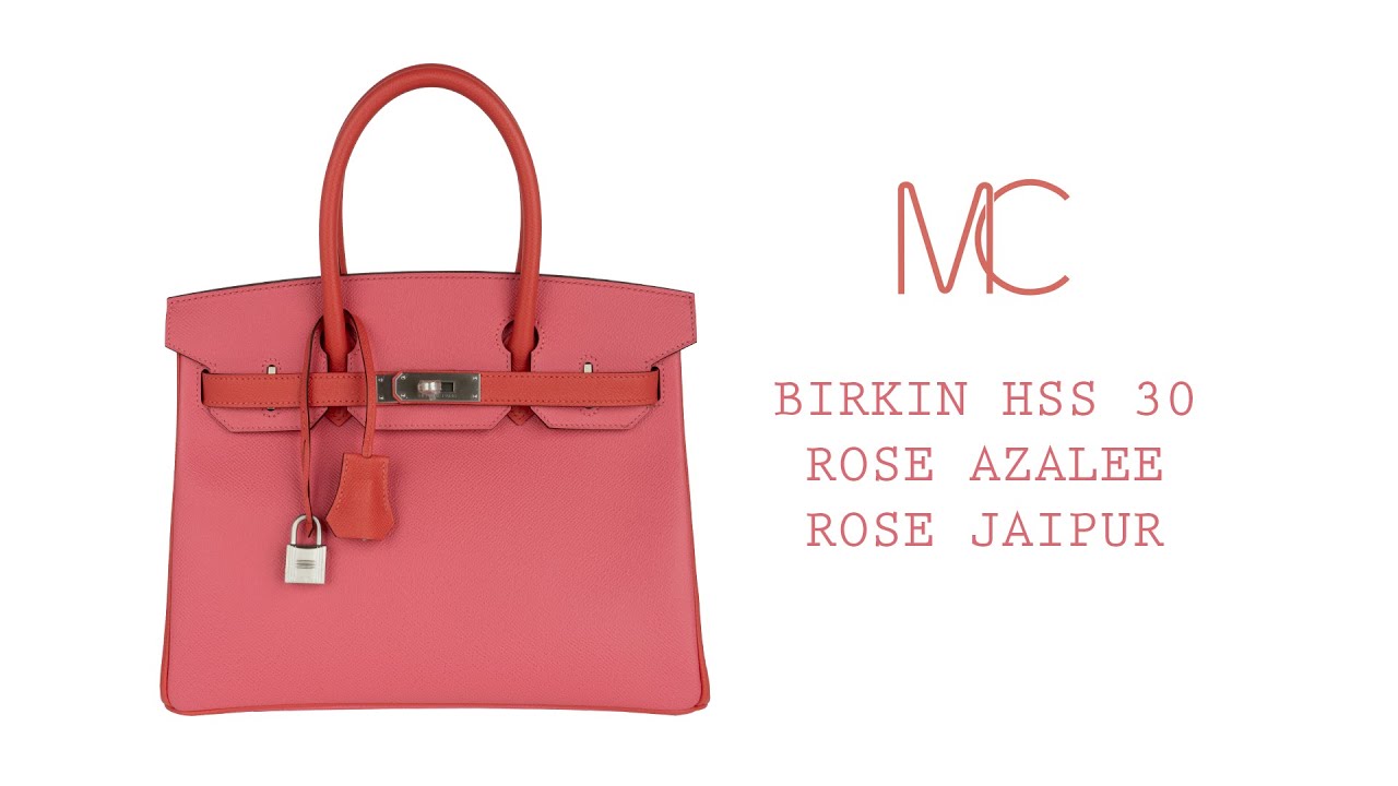 Hermes Birkin HSS 30 Bag Rose Azalee Rose Jaipur Epsom Brushed