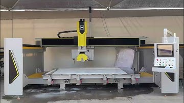 ZHONGLI 5 Axis CNC Bridge Saw Machine--Function Show