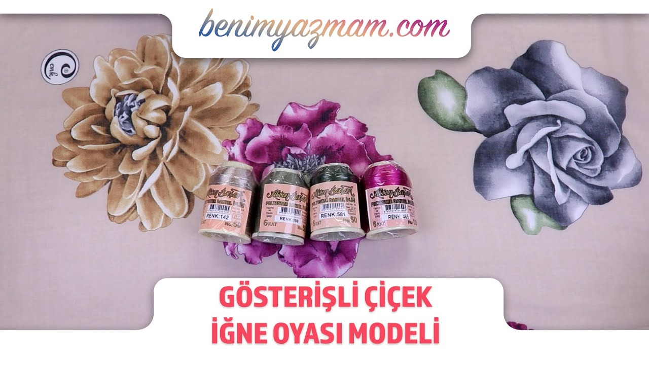 Yazmalarınıza Yakışacak Gösterişli Çiçek İğne Oyası Modeli 🤗🏵❤️