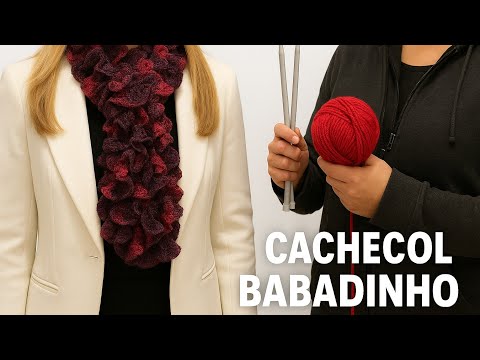 Cachecol de tricô BABADO