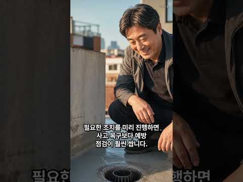 장마 오기 전 옥상 점검, 안 하면 터집니다