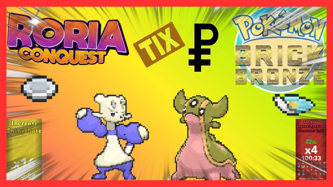 INSANE NEW PVP CODES | Pokemon Brick Bronze | Roria Conquest 
