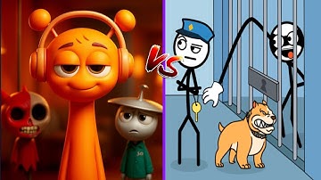 Sprunki Run Vs Thief Puzzle-I Found All Max Level Up Top Epic Best ASMR Gameplay #605