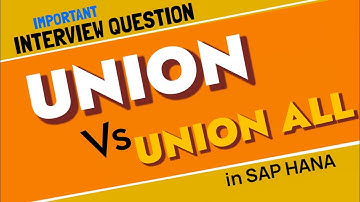 Interview question: Union Vs Union All✓✓✓