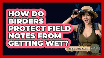 How Do Birders Protect Field Notes From Getting Wet? - Bird Watching Diaries