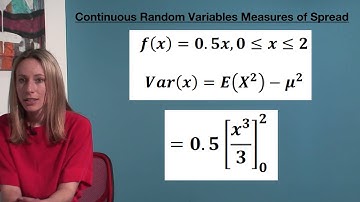VCE Methods - Continuous Random Variables: Measures of Spread