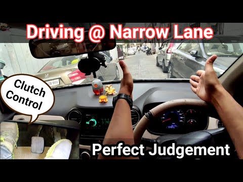 Car judgement narrow lane || left right judgement narrow lane || @Drive with ankit