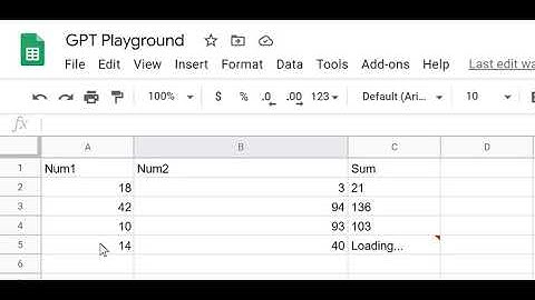 GPT-3 x Google Sheets