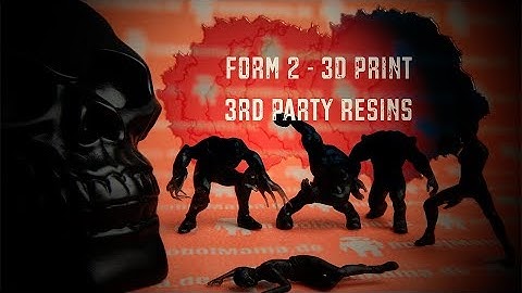 3D Print 3rd party resin on Form 2 with Liqcreate Charcoal Black