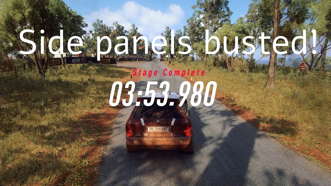 Dirt 2.0 | Destroing side panels | Yambulla |  Lancia Delta Integrale HF