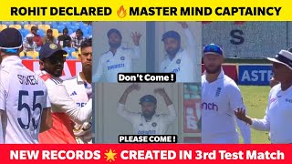 IND vs ENG 😂 Rohit Funny Declare🔥 New Records created by Indian Players😱 3rd Test match highlights