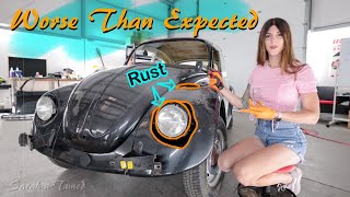 Stripping The WHOLE Car To Bare Metal! // '69 Type 11 VW Beetle