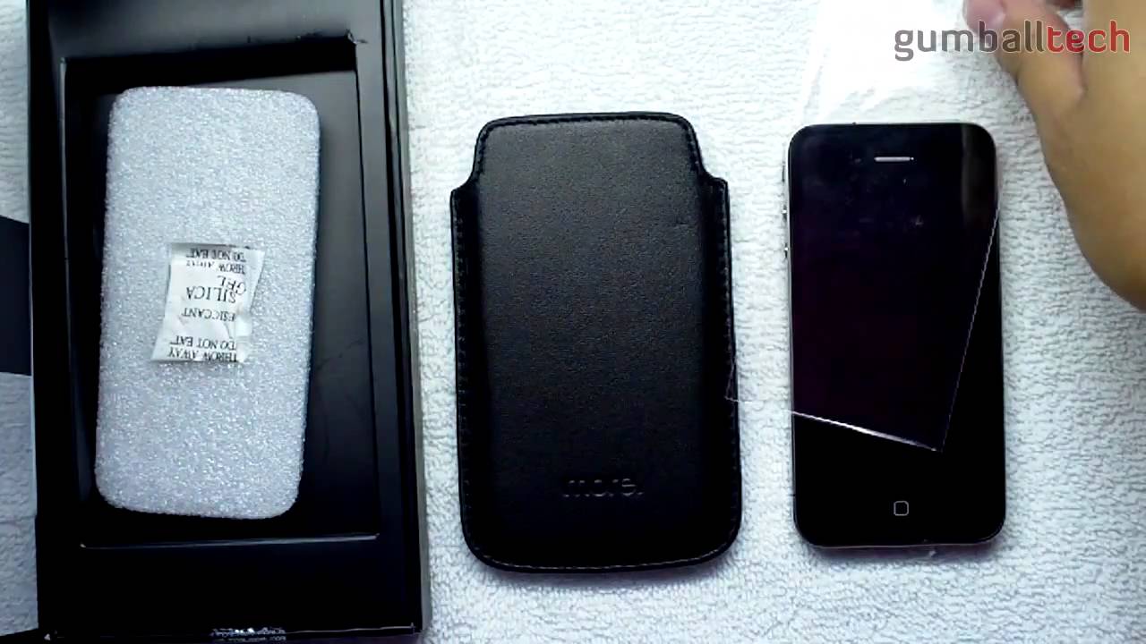 Classic Collection leather pouch by More-Thing for the iPhone 4