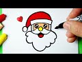 Como desenhar Papai Noel Kawaii Santa Claus fofo ❤ Desenhos de Natal - Desenho para Desenhar