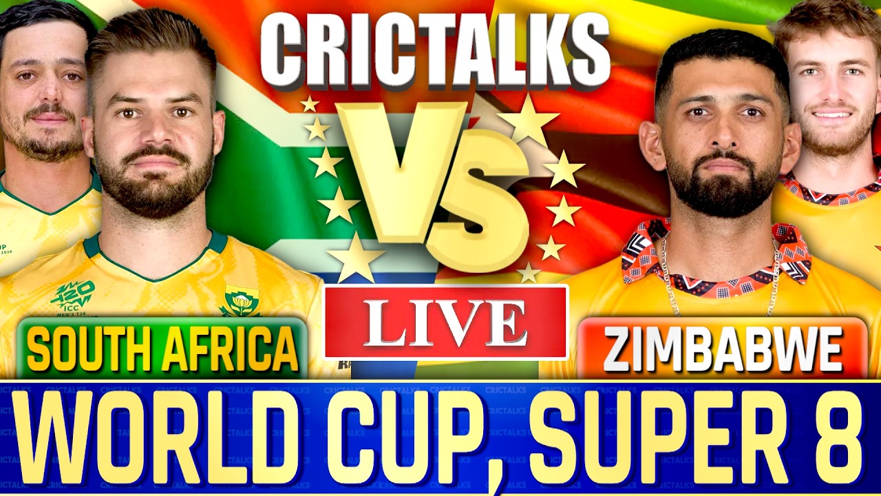 🔴 Live: South Africa vs Zimbabwe, T20 World Cup 2026, Live Cricket Match Commentary, Scores 2nd Inn