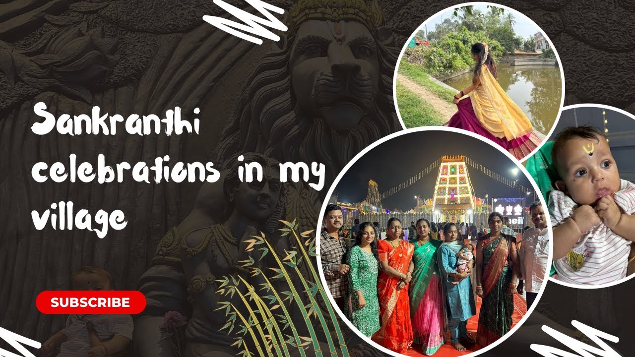 A peaceful Sankranthi celebration in my village 🌾🤍