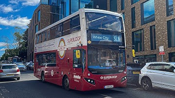 Full Route Visual | London Superloop Route SL8: White City - Uxbridge Station (VMH2572 - LA68 DWU)
