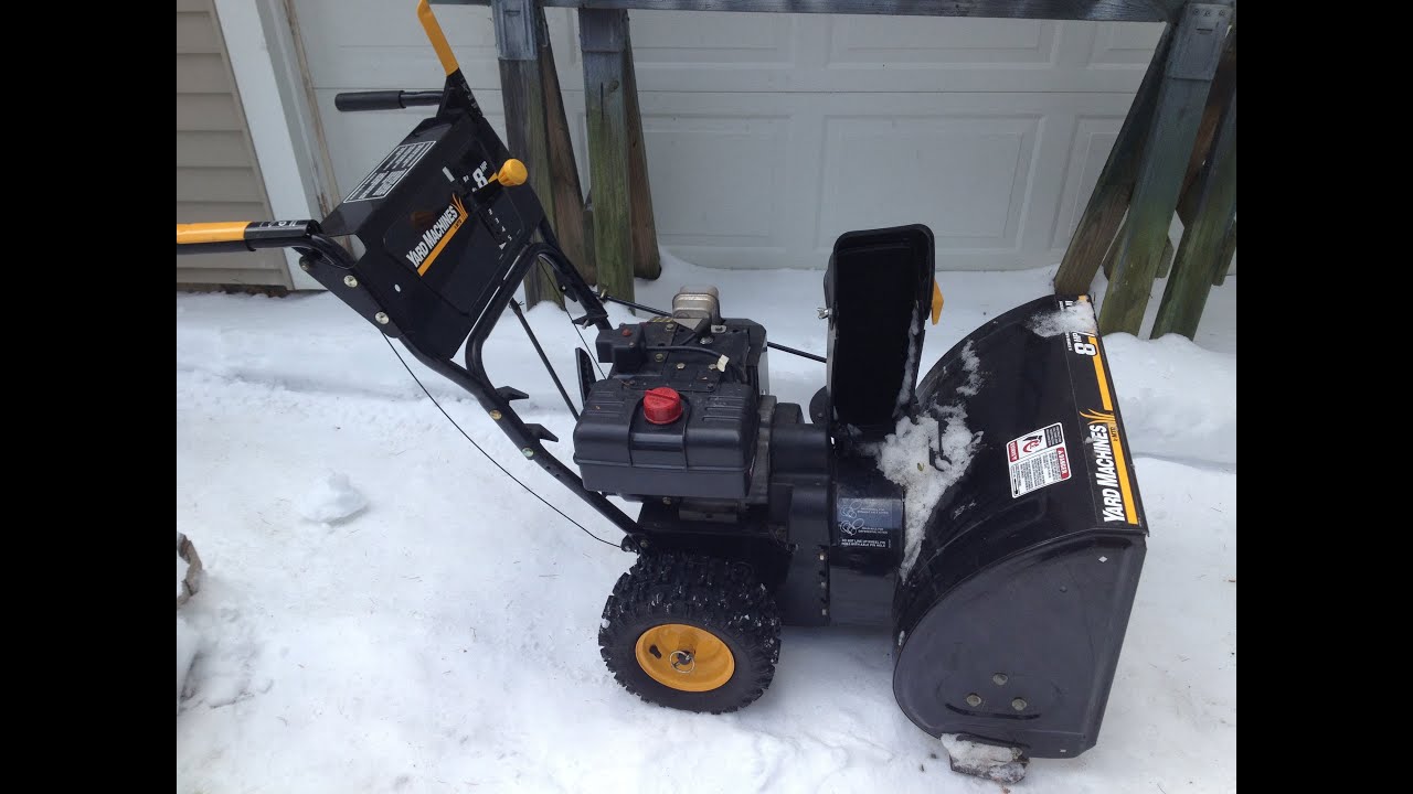 MTD Yard Machine Snow Blower Remove Drive Cable Part 1 of ... cub cadet wiring schematic 