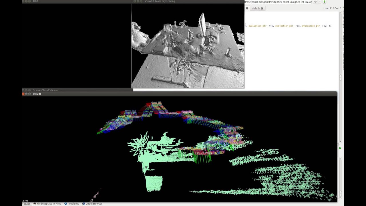 kinfuLs with gslam poses NO icp refine