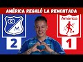 Millonarios 2-1 América - Liga Dimayor 2025-II - Goles, Resumen y Polémicas