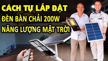 Cách lắp đặt đèn cao áp Bàn Chải năng lượng Mặt Trời (giá đỡ lọai mới) | Vidaisun