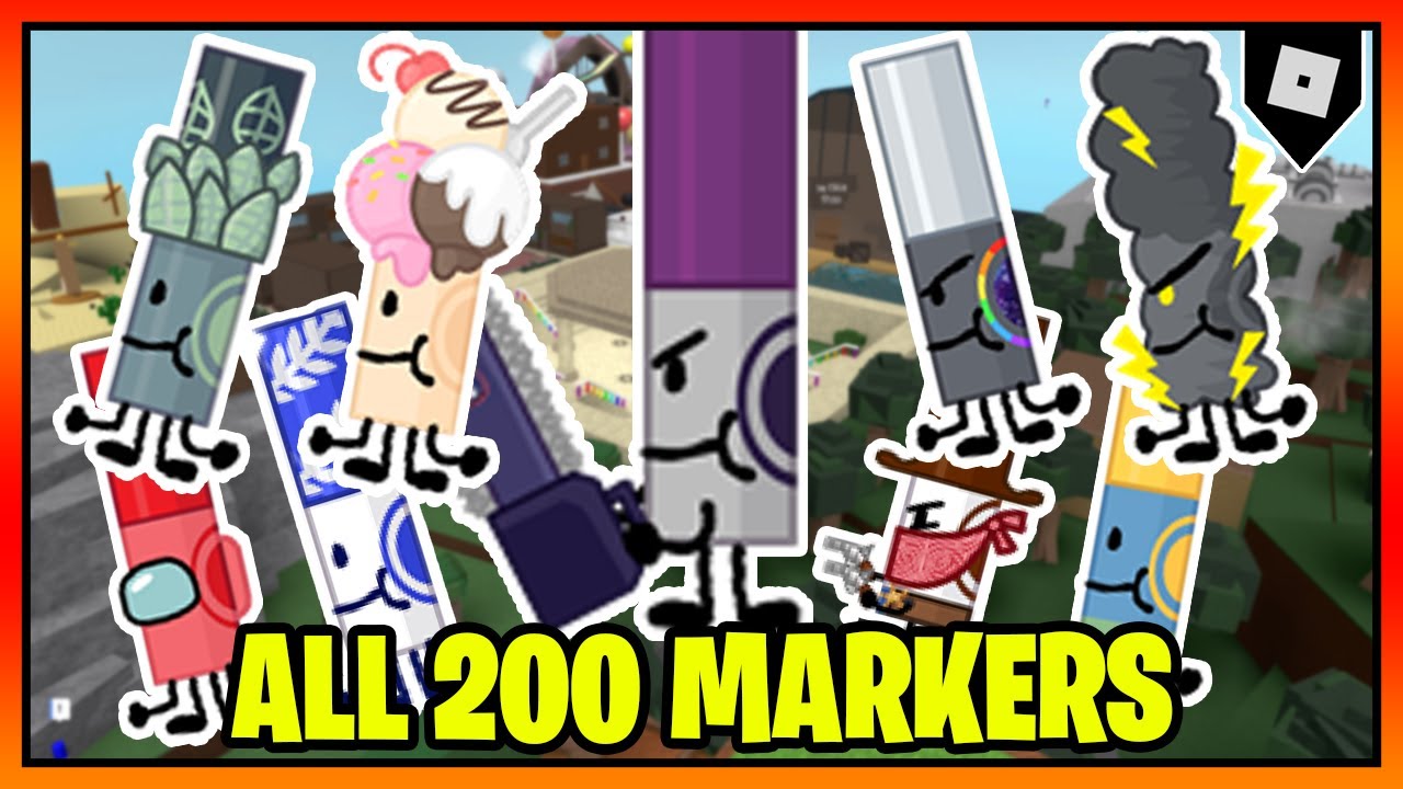 How to get ALL 200 MARKERS in FIND THE MARKERS  Roblox
