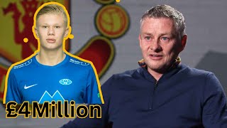 Man Utd Turned Down £4Million Haaland Deal | Ole Gunnar Solskjaer