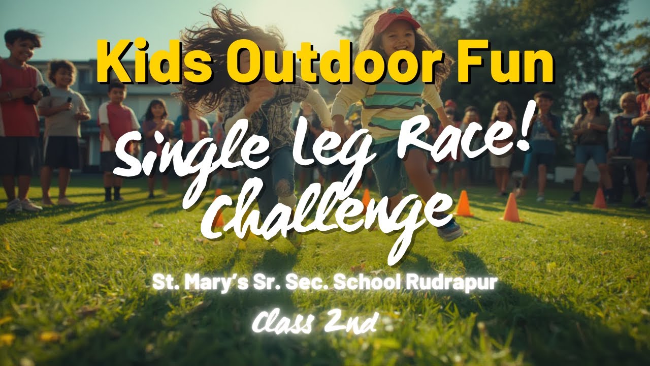 Kids Outdoor Fun | Single Leg Race Activity | Energy, Excitement & Smiles