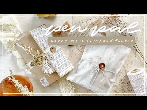 pen pal ?  happy mail flipbook folder with me | tutorial