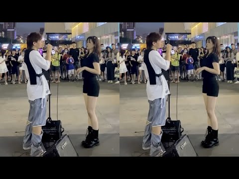 街头歌手被美女点歌演唱薛之谦的【陪你去流浪】，一开口竟然神似原唱，小姐姐直接听醉了！