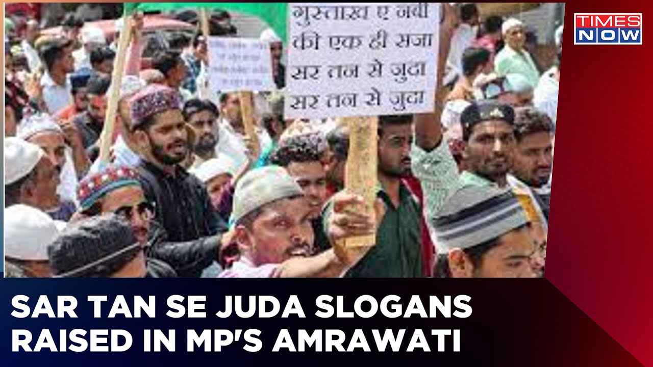 Case registered for raising 'sar tan se juda' slogan during Eid in MP's Amravati | English News