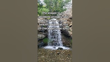 The hike probably won’t fix my life, but the waterfall might distract me.  #GenXOutdoors #Hiking