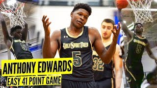 Anthony Edwards Is The NEW #1 Player In 2019!! EXPLODES for 41 Points!!