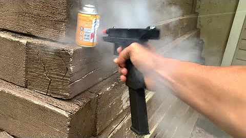 Glock 18c BB Gun vs EXPLOSIVE Can!