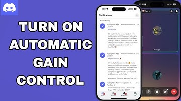 How To Turn On Automatic Gain Control On Discord App