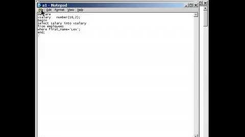 PL SQL Tutorial   Select statements in a PL SQL block Hands On) part 8