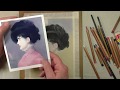 Paint a Pastel Background - Portrait after Manet