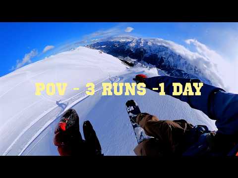 GoPro Max Snowboarding POV – 3 Epic Runs in One Day