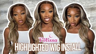 &quot;SUMMER IS NOT OVER!&quot; | PERFECT PRE-HIGHLIGHTED BODYWAVE WIG INSTALL *MUST TRY* ft YOLISSA HAIR