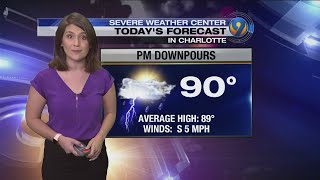Thursday morning's forecast update from meteorologist Jaclyn Shearer Resimi