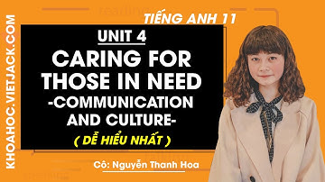 Tiếng Anh 11 - Unit 4 Caring for those in need - Communication and Culture (DỄ HIỂU NHẤT)
