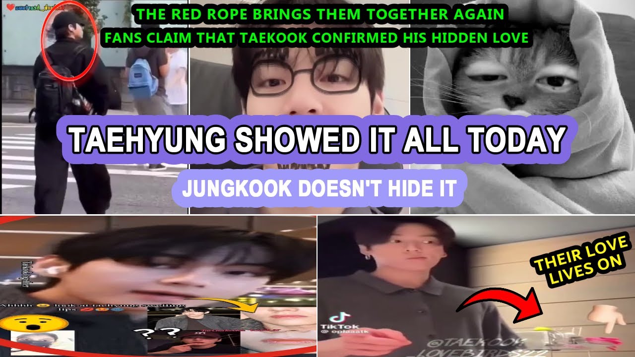 😍 TAEKOOK СЕГОДНЯ! Тэхён выложил что-то, что ПОДТВЕРЖДАЕТ их тайную связь 😱